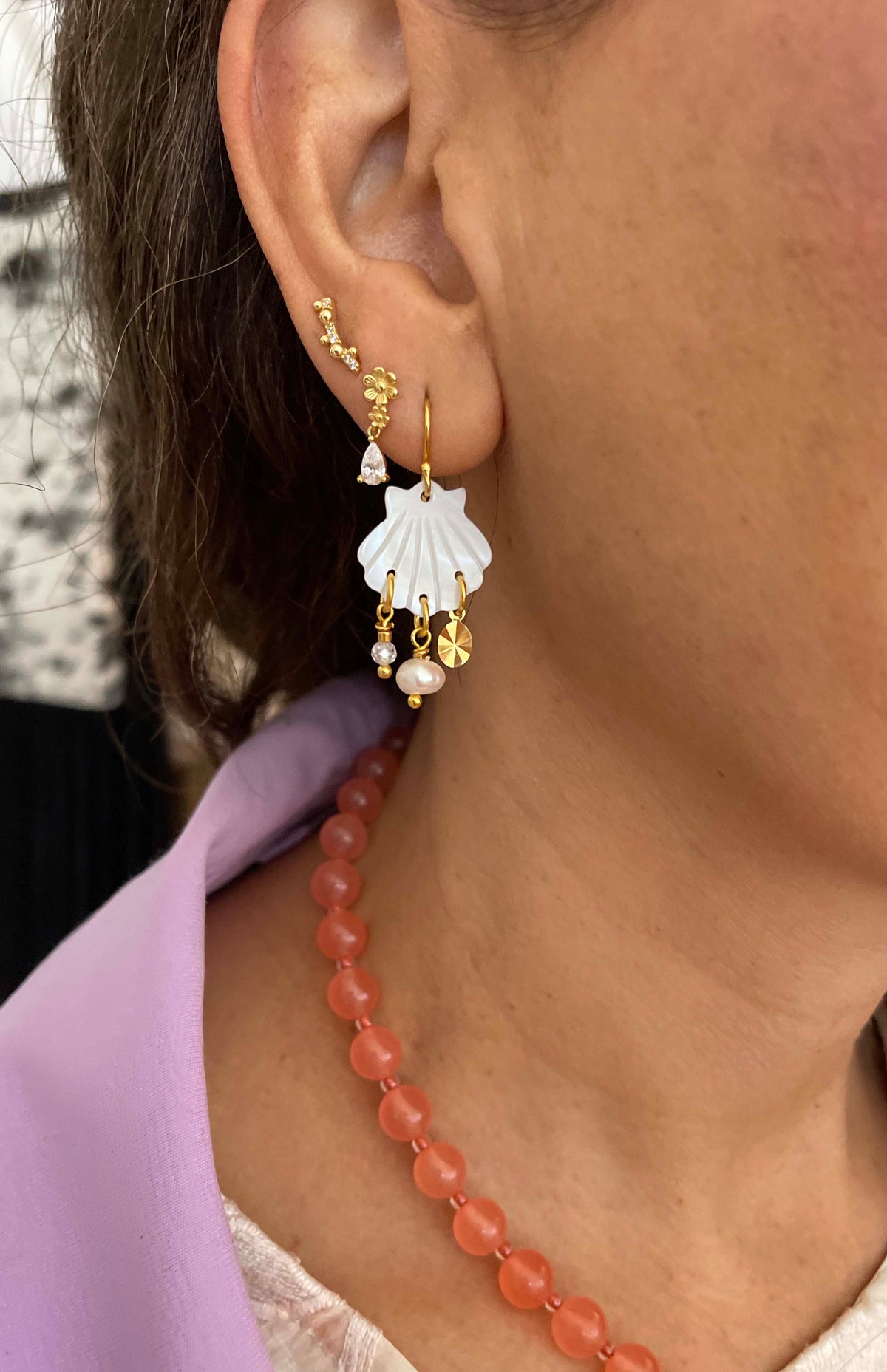 Nuni Copenhagen Camilla Earring Pearl