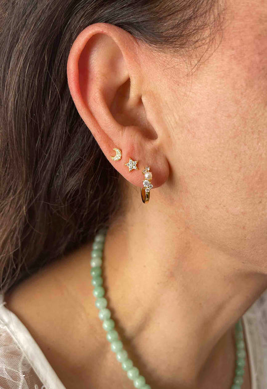 Nuni Copenhagen Ella-Large Earring White