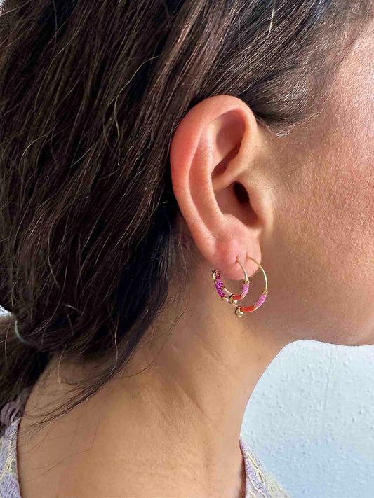 Nuni Copenhagen Heidi Earring Coral Love