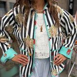 Nuni Copenhagen Nadia Jacket Palms & Stripes