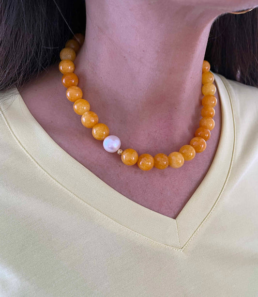 Nuni Copenhagen Sienna-Necklace Necklace Yellow