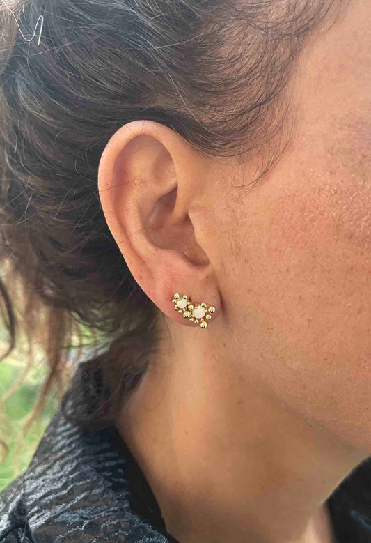 Nuni Copenhagen Winnie-Duo Earring Off-White