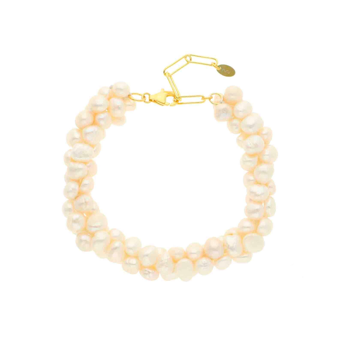 Armbånd med Ferskvandsperler