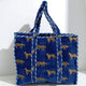 Agnes-Velvet - Blue Leopard