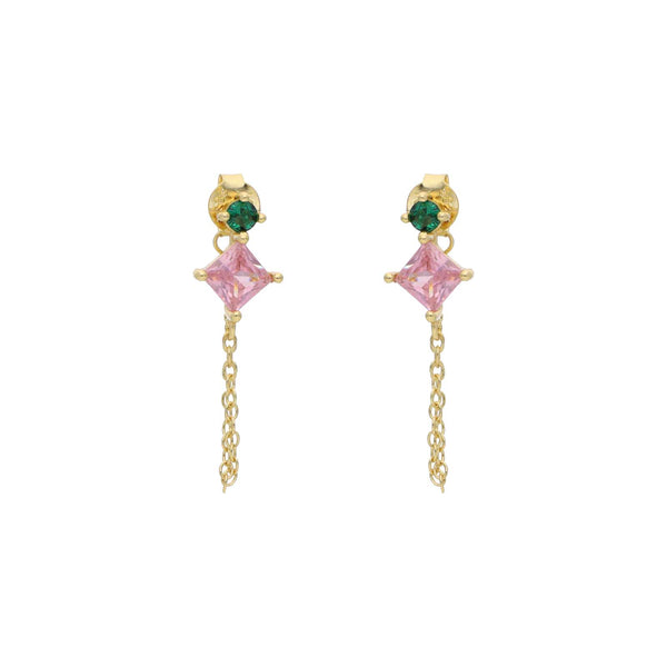 Nuni Copenhagen Alexia Earring Pink-Green