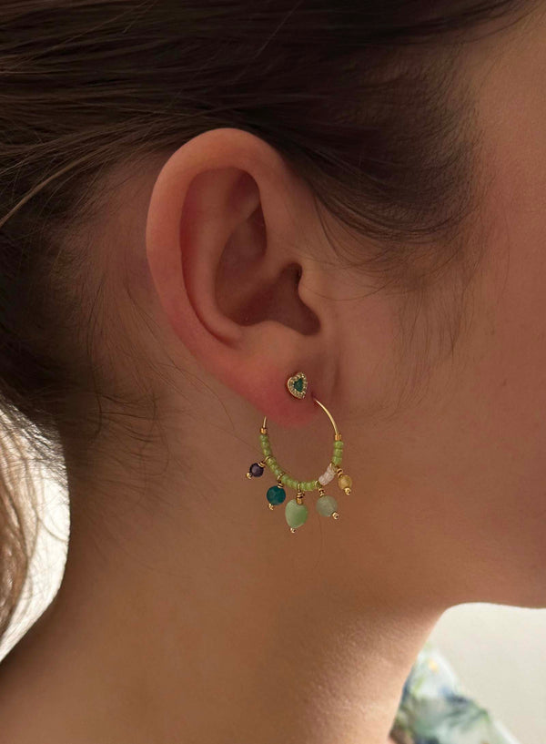 Nuni Copenhagen Copenhagen Earring Green Multi