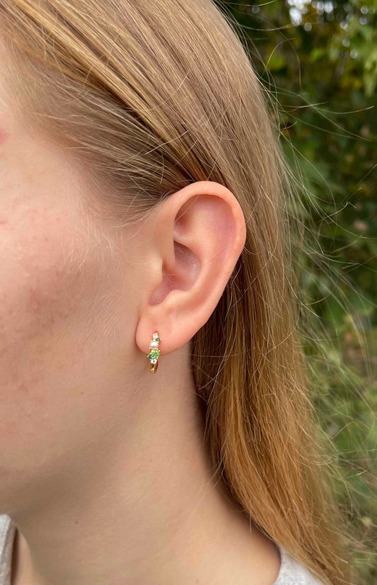 Nuni Copenhagen Ella-Large Earring Green