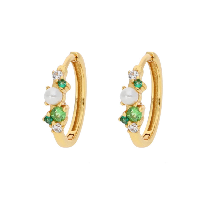 Nuni Copenhagen Ella-Large Earring Green