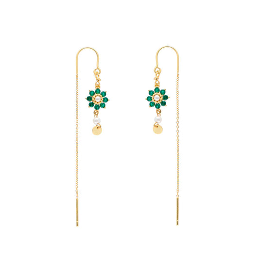 Nuni Copenhagen Flora Earring Green