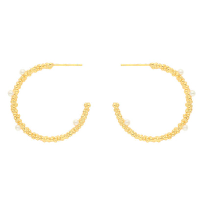 Nuni Copenhagen Gloria-Large Earring Pearl