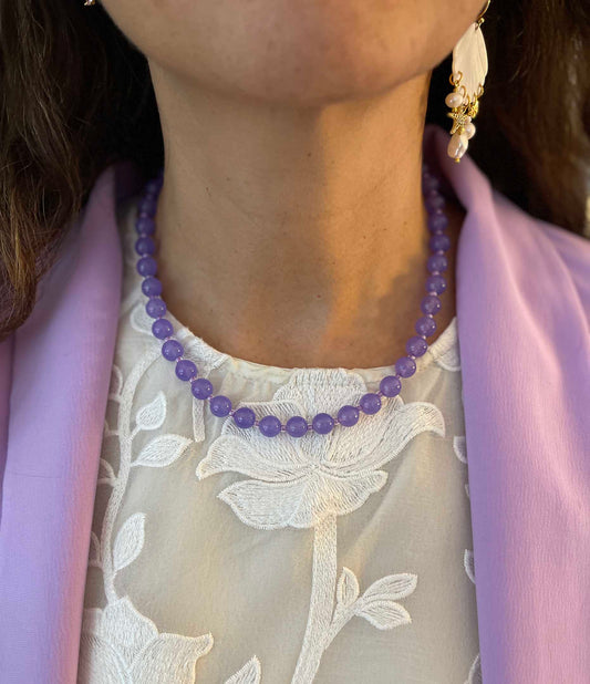 Nuni Copenhagen Jasmine-Small Necklace Lavender