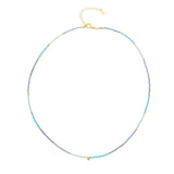 Nuni Copenhagen Line Necklace Light Blue