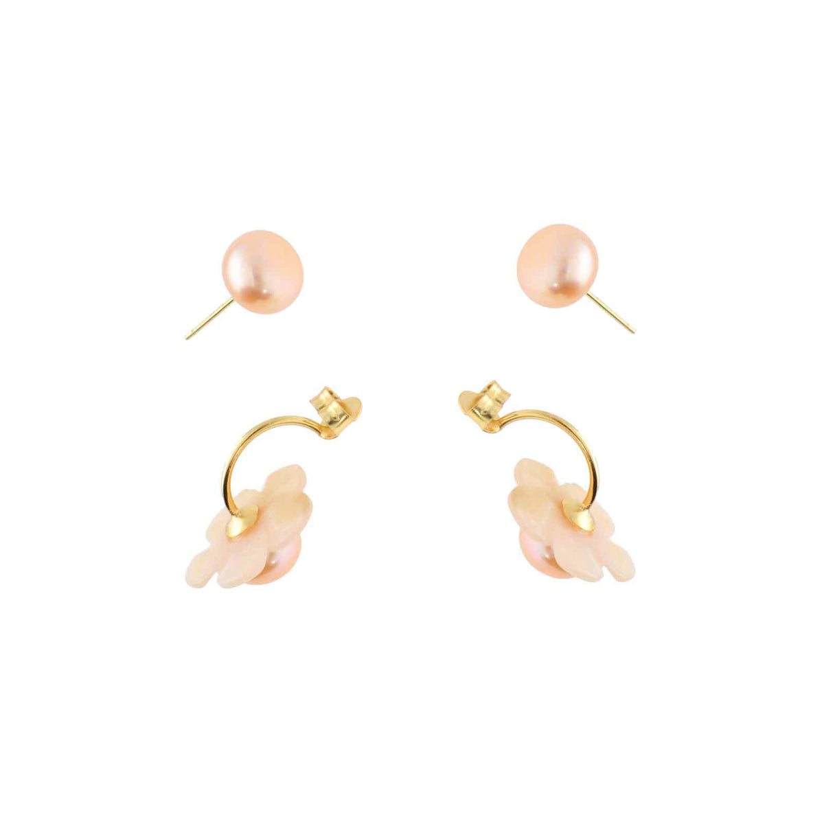 Nuni Copenhagen Mabel Earring Rose/Pearl