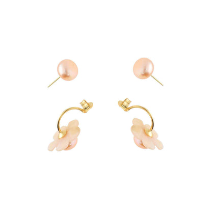 Nuni Copenhagen Mabel Earring Rose/Pearl