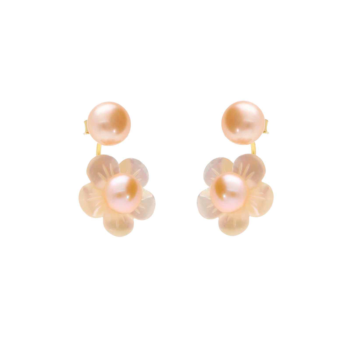 Nuni Copenhagen Mabel Earring Rose/Pearl