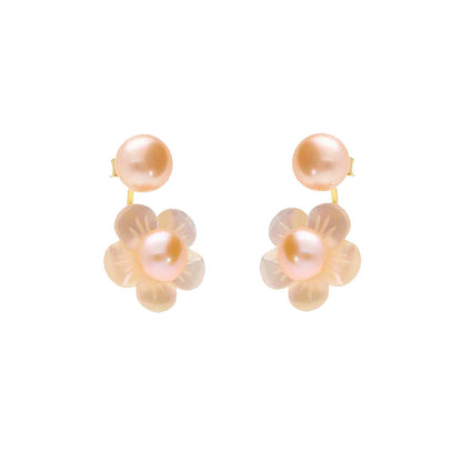 Nuni Copenhagen Mabel Earring Rose/Pearl