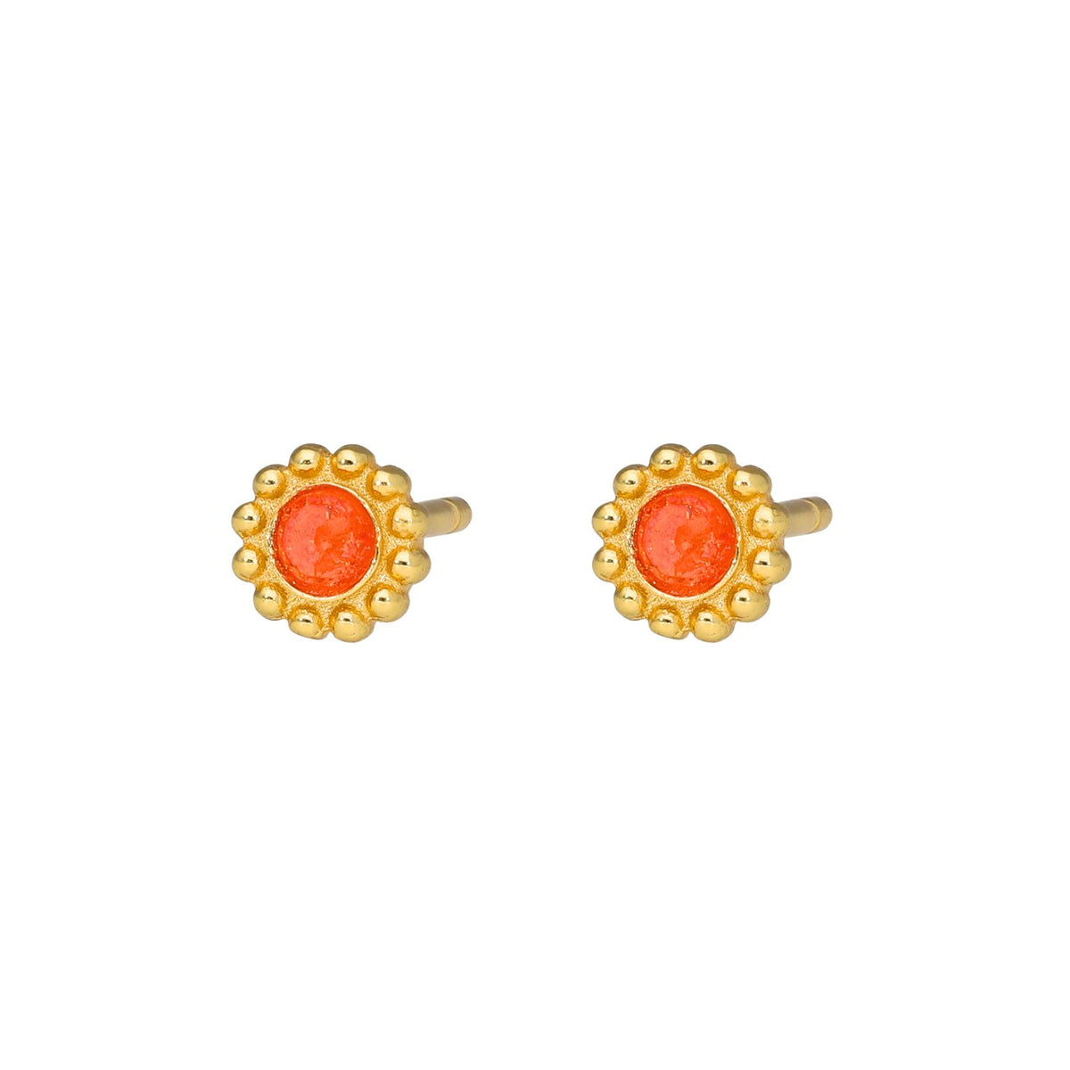 Nuni Copenhagen Ramona-Stud Earring Orange