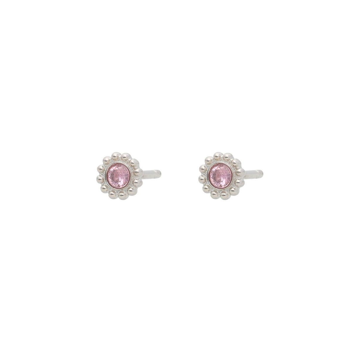 Nuni Copenhagen Ramona-Stud Earring Pink/Silver