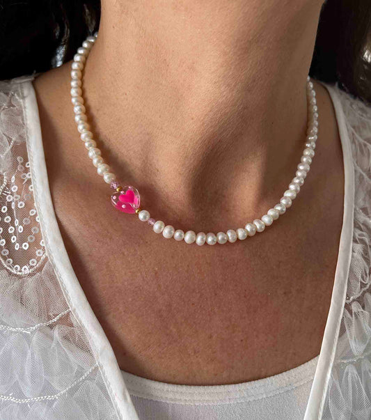 Nuni Copenhagen Rosalia-Necklace Necklace Pink