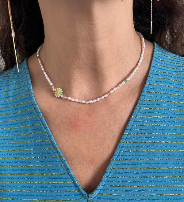 Nuni Copenhagen Sharon Necklace Light Green