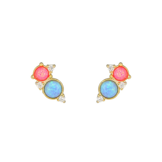 Nuni Copenhagen Sigga-Duo Earring Blue/Pink