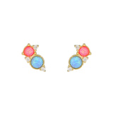 Nuni Copenhagen Sigga-Duo Earring Blue/Pink
