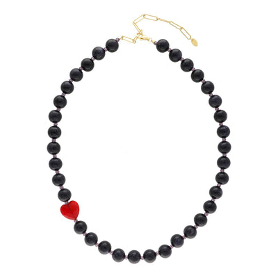 Valentine - Necklace - Black