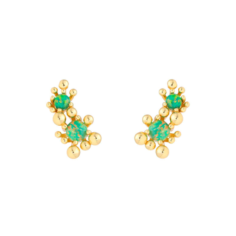 Nuni Copenhagen Winnie-Duo Earring Green
