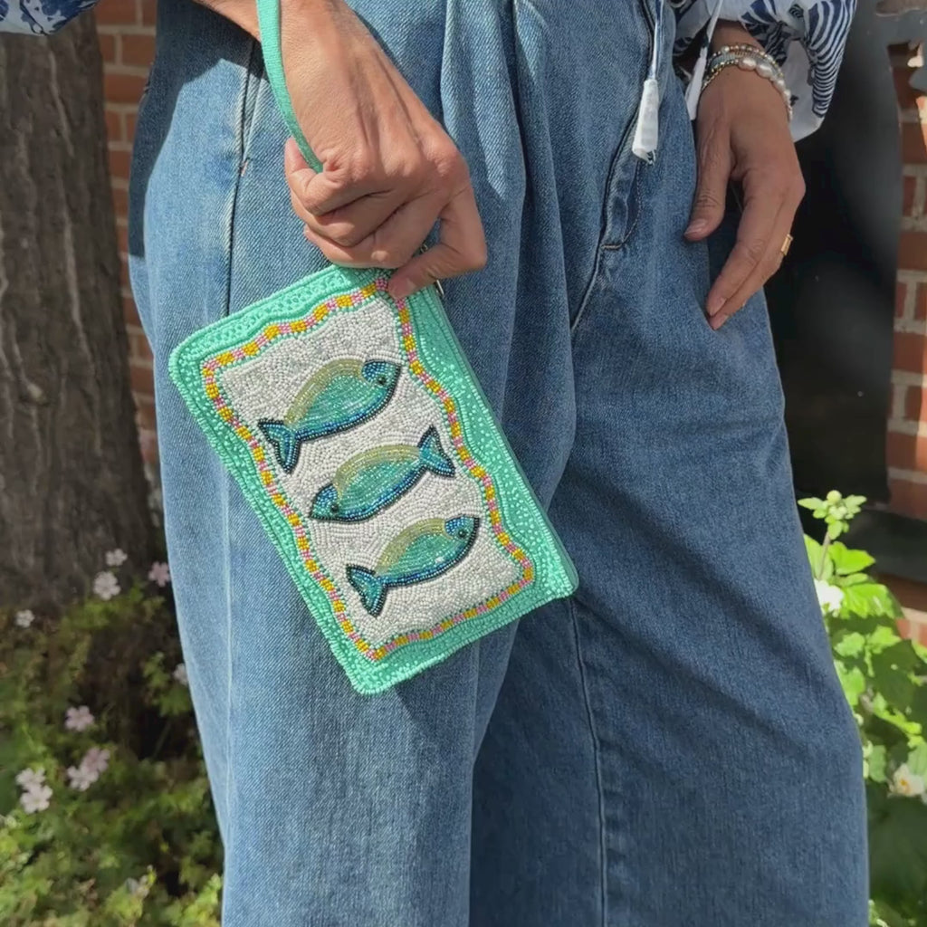 Nuni Copenhagen Pearly Clutch Purse Fish
