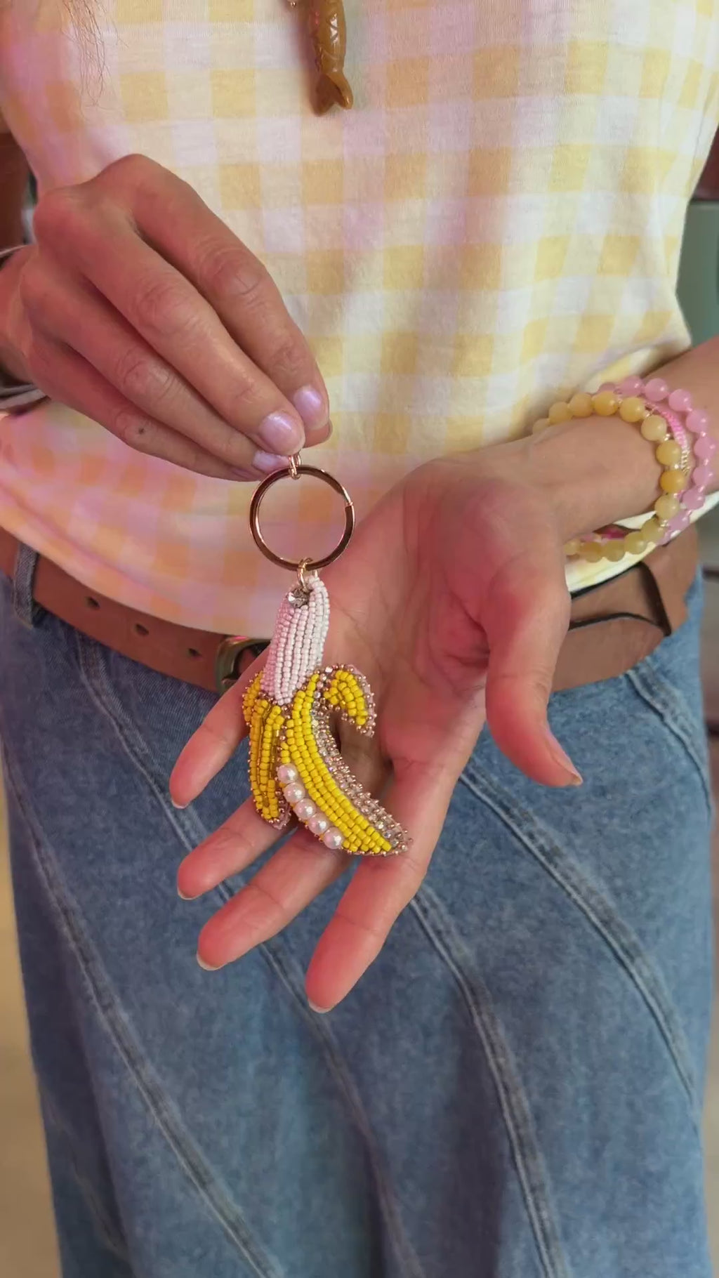Nuni Copenhagen Charm 2 Bag Charm / Key Rings Banana-Yellow