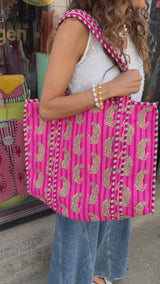 Nuni Copenhagen Agnes Bags Pink Leopard